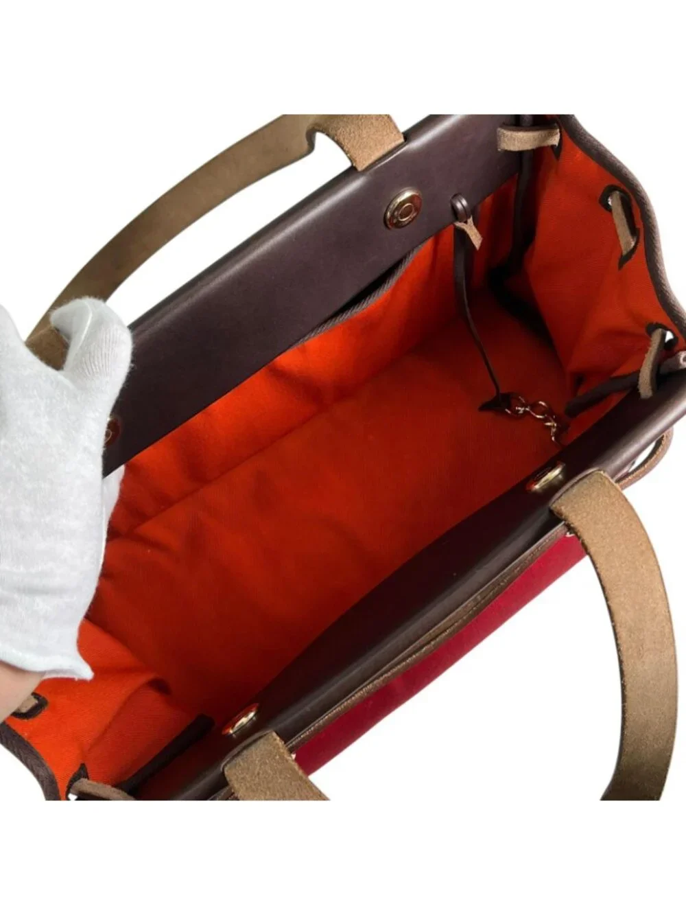 Hermes Tote Cabas PM Red Alebag